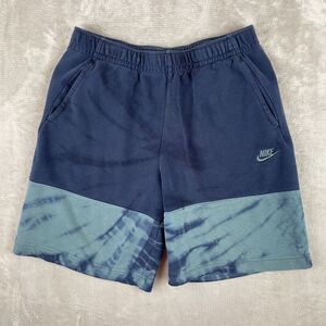 NIKE Shorts‎ Men Medium Hasta Obsidian French Terry Sportswear Club Graphic Gym